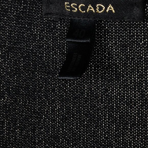 Escada Black Floral Embroidered Deep V Cardigan - Picture 4 of 11